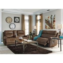 Austere Brown Dual Reclining Sofa and Loveseat 38400-81-94 Image