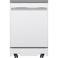 GE 24" White Portable Dishwasher GPT225SGLWW Image